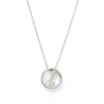 Love Letter Disc Necklace (White Gold) - Easter Ahn Design