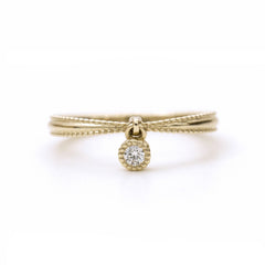 Diamond Dangle Bezel Band - Easter Ahn Design