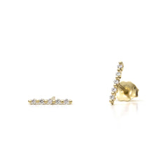 Scalloped Diamond Earrings - Easter Ahn Design