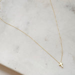 Mini Love Letter Cross Necklace - Easter Ahn Design