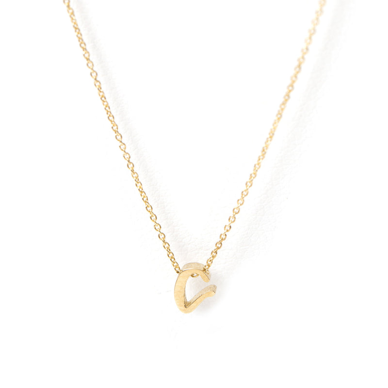 By Charlotte | 14kt Gold Love Letter Necklace | Perlu