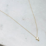 Mini Love Letter Cross Necklace - Easter Ahn Design
