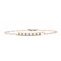 Ball & Bezel Double Beaded Bracelet - Easter Ahn Design