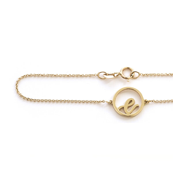 Love Letter Disc Bracelet - Easter Ahn Design