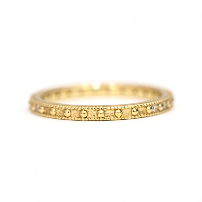 Vintage White Diamond Band - Easter Ahn Design