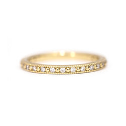 Vintage White Diamond Band - Easter Ahn Design