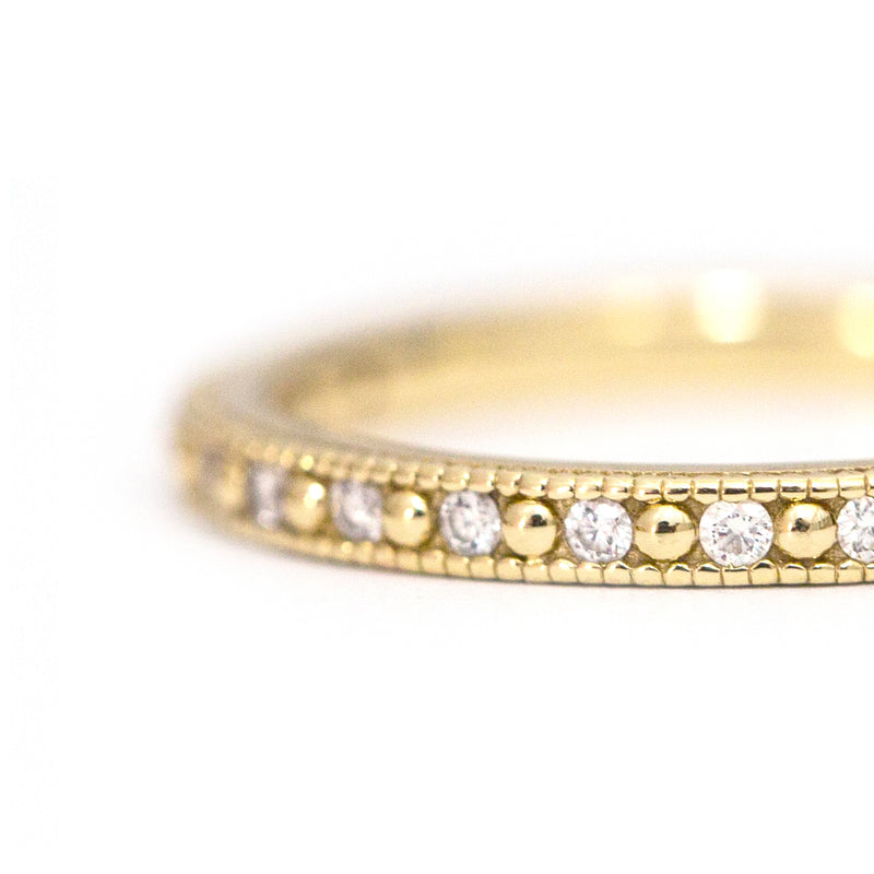 Vintage White Diamond Band - Easter Ahn Design