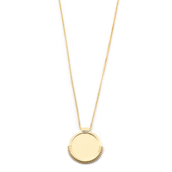 Mirror Disc Diamond Necklace - Easter Ahn Design