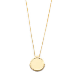 Mirror Disc Diamond Necklace - Easter Ahn Design