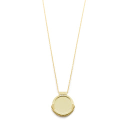 Mirror Disc Diamond Necklace (Small) - Easter Ahn Design