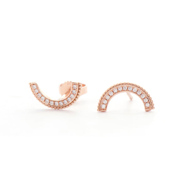 Diamond Arch Earrings - Easter Ahn Design
