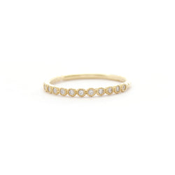 11 Stone Diamond Bezel Band (small) - Easter Ahn Design