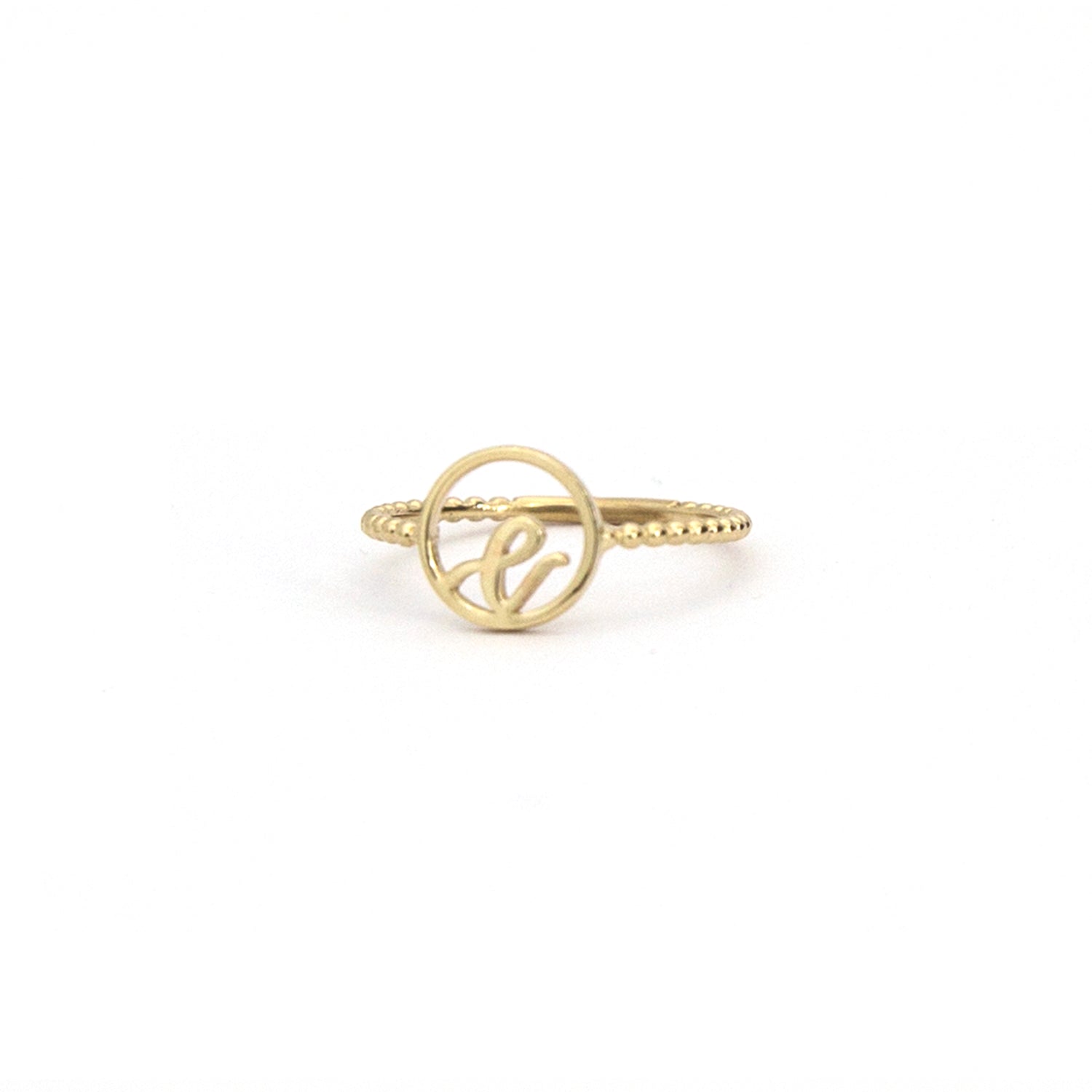 Love Letter Disc Ring - Easter Ahn Design