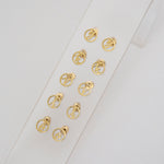 Love Letter Disc Earrings - Easter Ahn Design