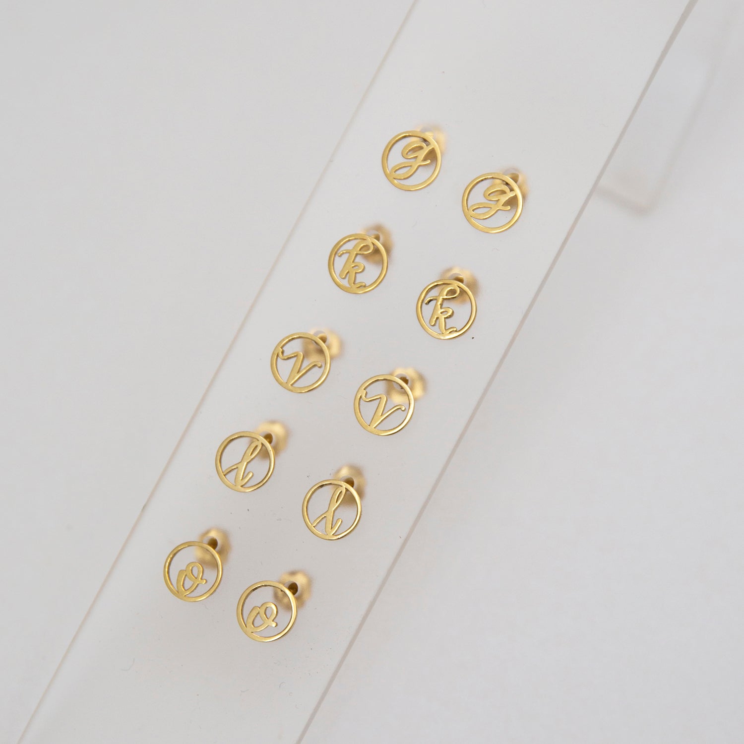 Love Letter Disc Earrings - Easter Ahn Design