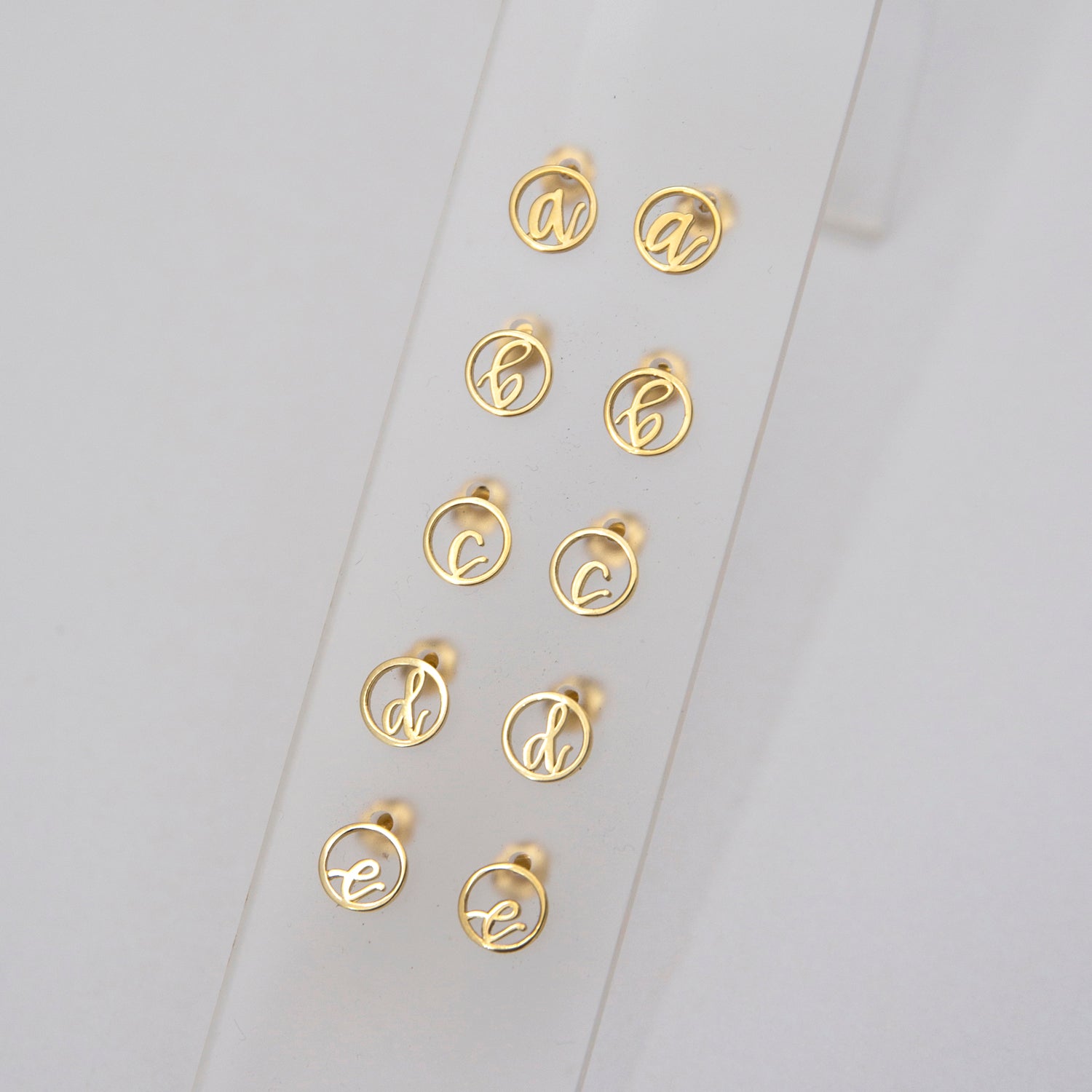 Love Letter Disc Earrings - Easter Ahn Design