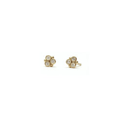 Diamond Beaded Cluster Earrings - Easter Ahn Design