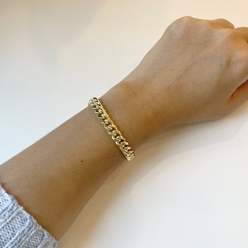 Lightweight Curb Chain Bracelet (Large) - Easter Ahn Design