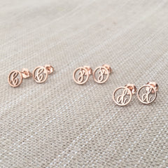 Love Letter Disc Earrings - Easter Ahn Design