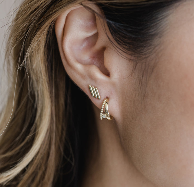 Stacked Bar Earrings - Easter Ahn Design