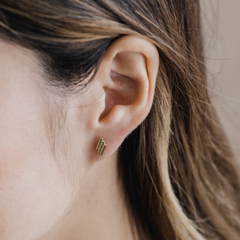 Stacked Bar Earrings - Easter Ahn Design