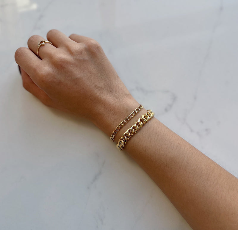 Lightweight Curb Chain Bracelet (Large) - Easter Ahn Design