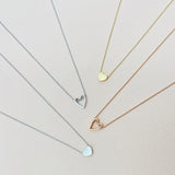 Mini Love Letter Heart Necklace - Easter Ahn Design