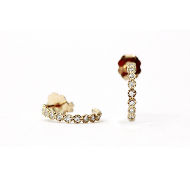 Mini Diamond Huggies - Easter Ahn Design