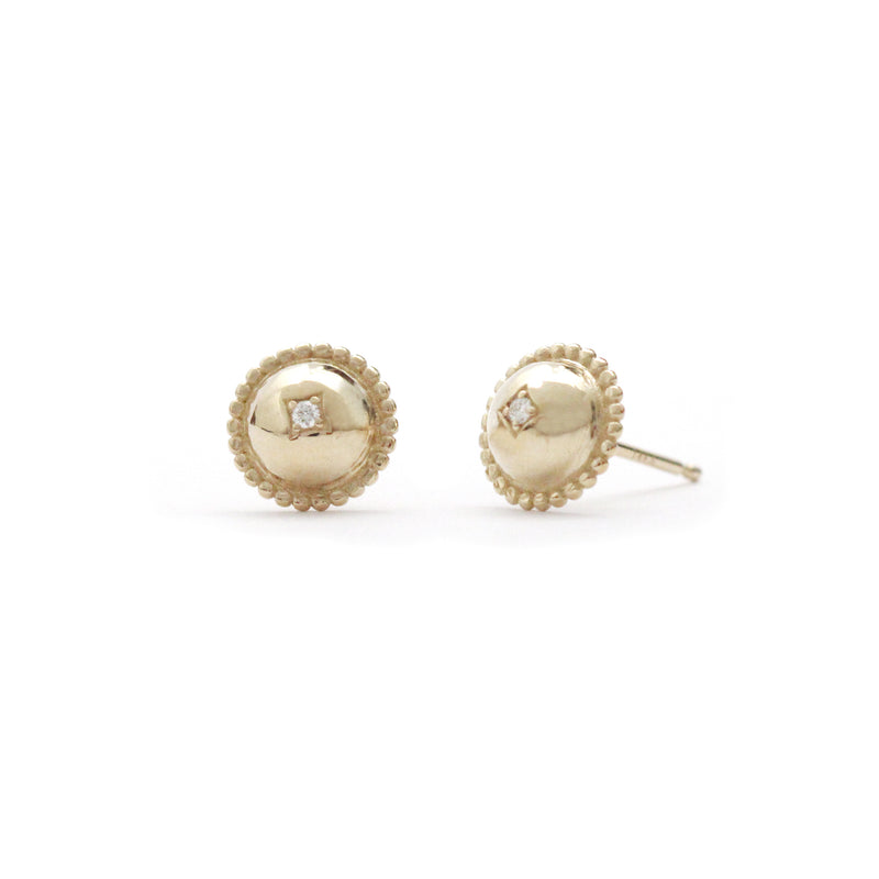 Half Dome Diamond Earrings - Easter Ahn Design