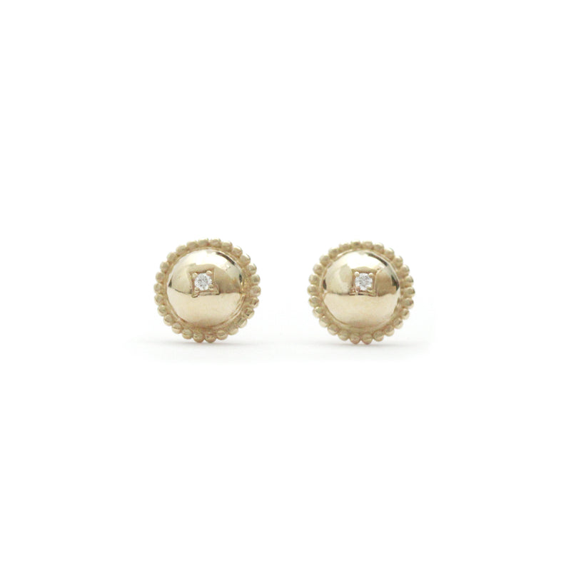 Half Dome Diamond Earrings - Easter Ahn Design