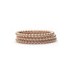 Beaded Plain Band (medium) - Easter Ahn Design