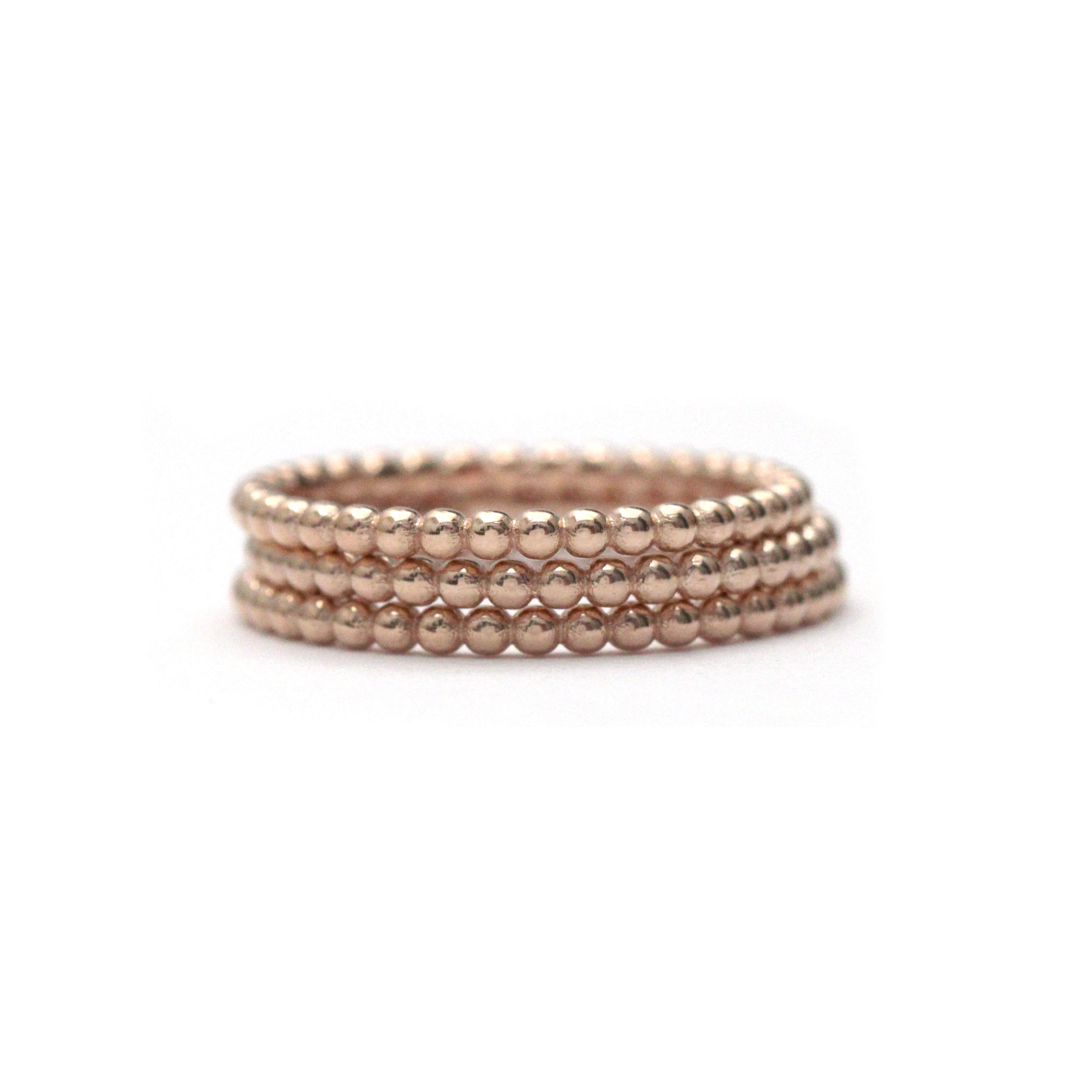 Beaded Plain Band (medium) - Easter Ahn Design