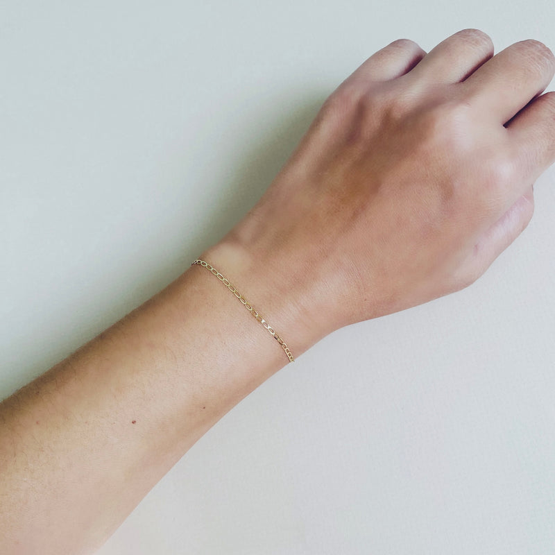 Elongated Curb Bracelet - Easter Ahn Design