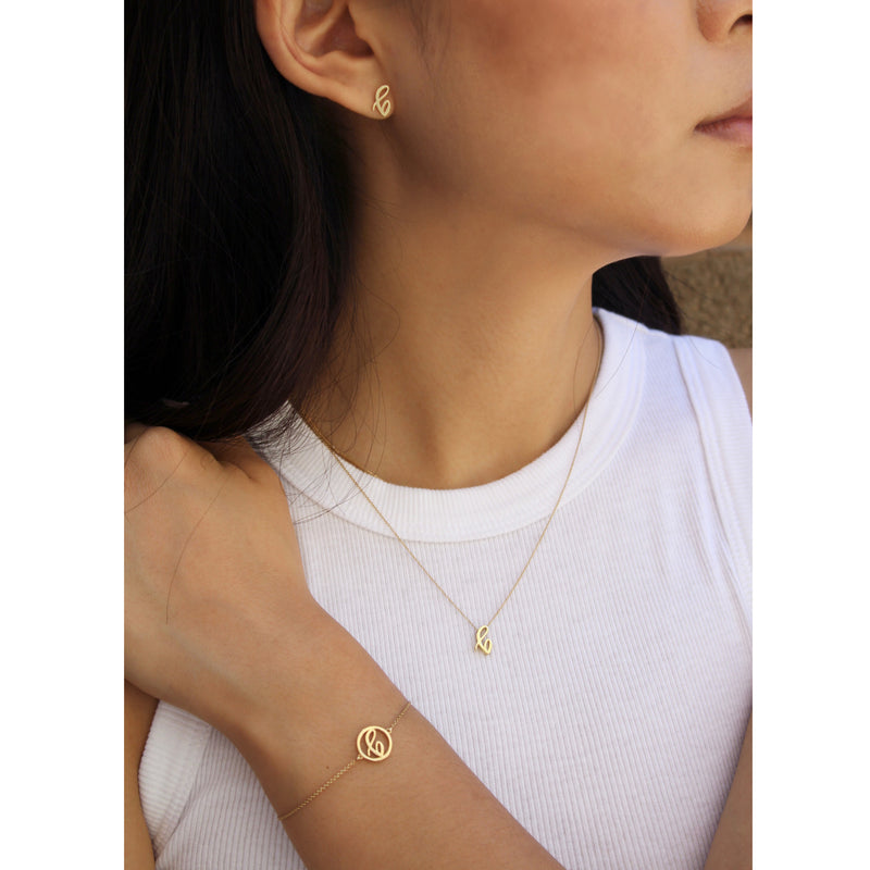 EAD Signature Love Letters Box (10% off) - 14 Karat Yellow gold - Easter Ahn Design