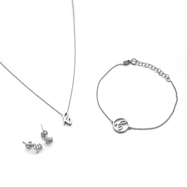 EAD Signature Love Letters Box (10% off) - 14 Karat White gold - Easter Ahn Design