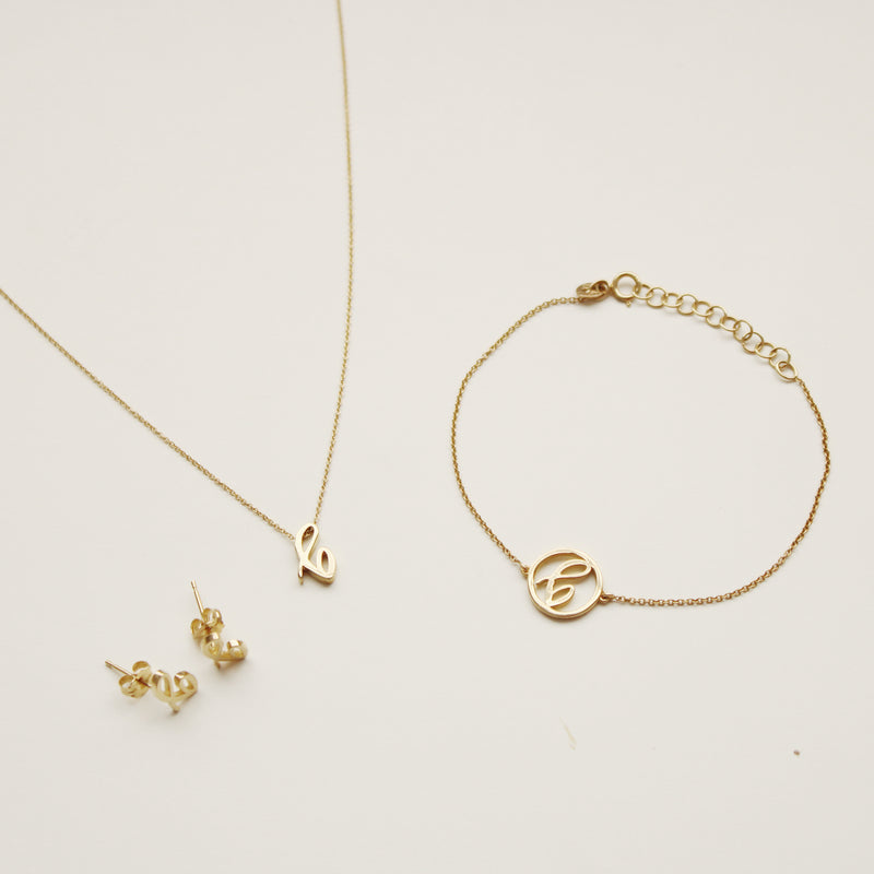 EAD Signature Love Letters Box (10% off) - 14 Karat Yellow gold - Easter Ahn Design