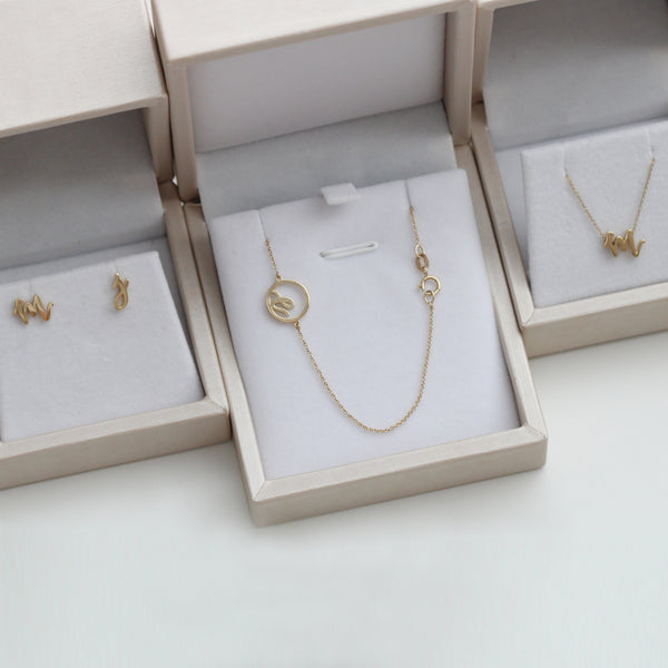 EAD Signature Love Letters Box (10% off) - 14 Karat Yellow gold - Easter Ahn Design