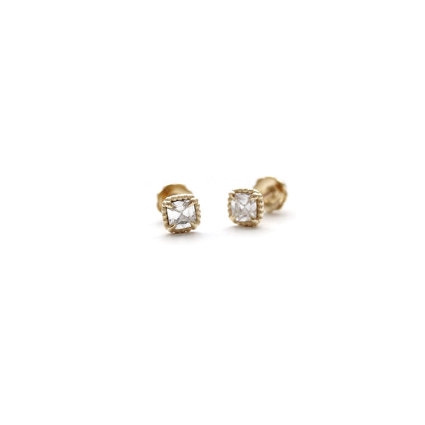 Vintage Cushion Diamond Bloom Earrings (0.26ctw)