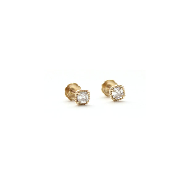 Vintage Cushion Diamond Bloom Earrings (0.18ctw)