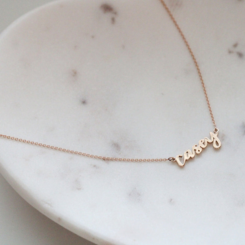 Custom Mini Love Letter Name Necklace