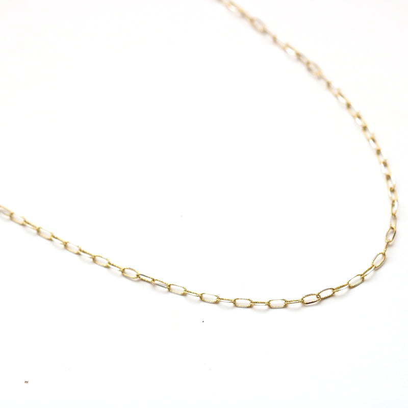 Textured Elongated Link Chain