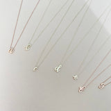 Mini Love Letter Necklace (Yellow Gold) - Easter Ahn Design