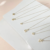 Mini Love Letter Necklace (Yellow Gold) - Easter Ahn Design