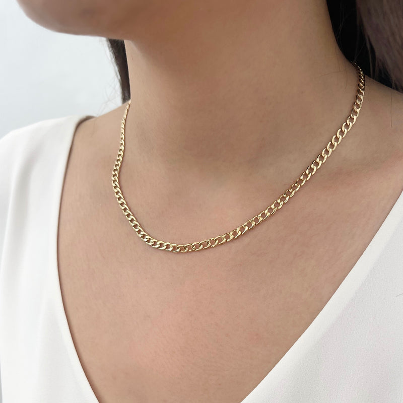 Lightweight Curb Chain Necklace - Easter Ahn Design