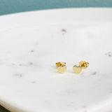 Solid Heart Earrings - Easter Ahn Design