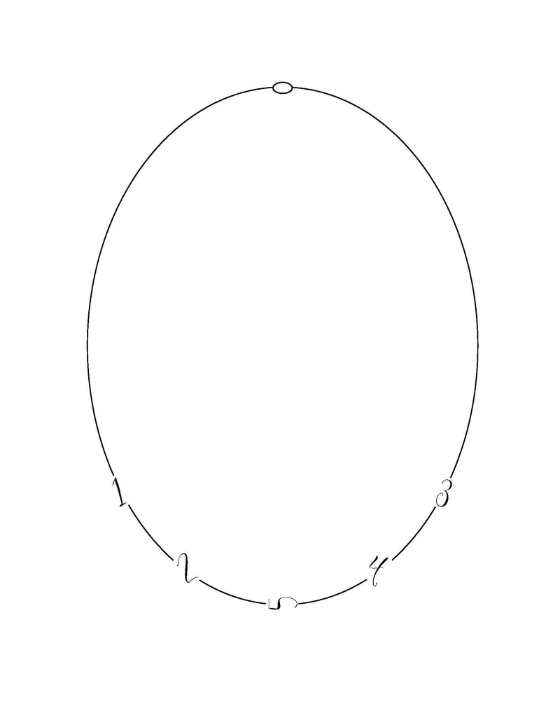 Mini Sideways Love Letter Necklace (White Gold) - Easter Ahn Design