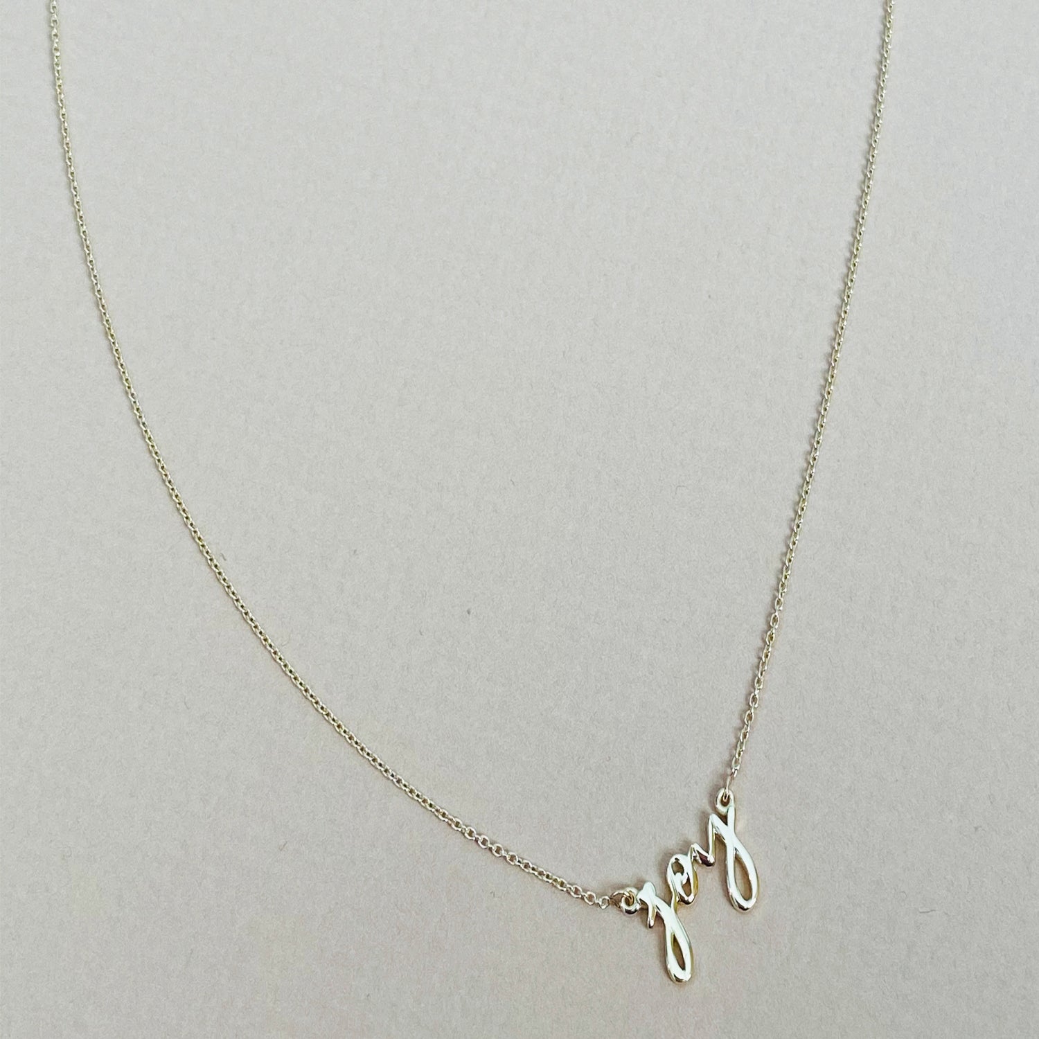 Custom Mini Love Letter Name Necklace - Easter Ahn Design